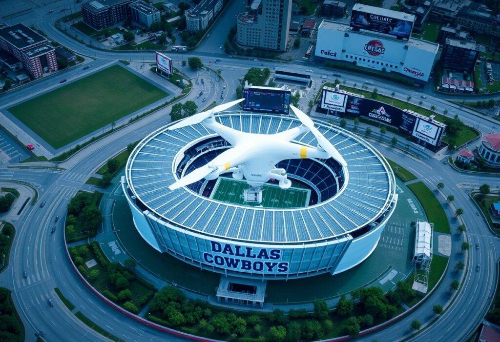 Drone AI Video and Photography Dallas Cowboys Event
