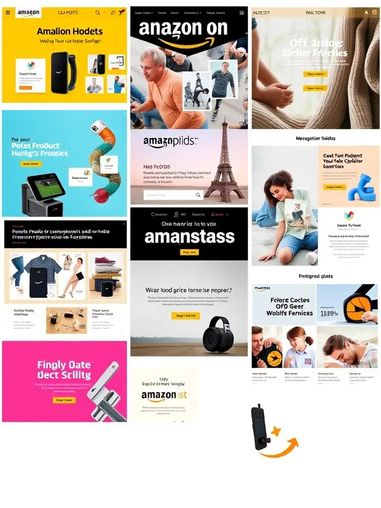 An image of visually appealing Amazon Posts content, including product highlights, lifestyle images, and promotional offers, designed to capture attention.