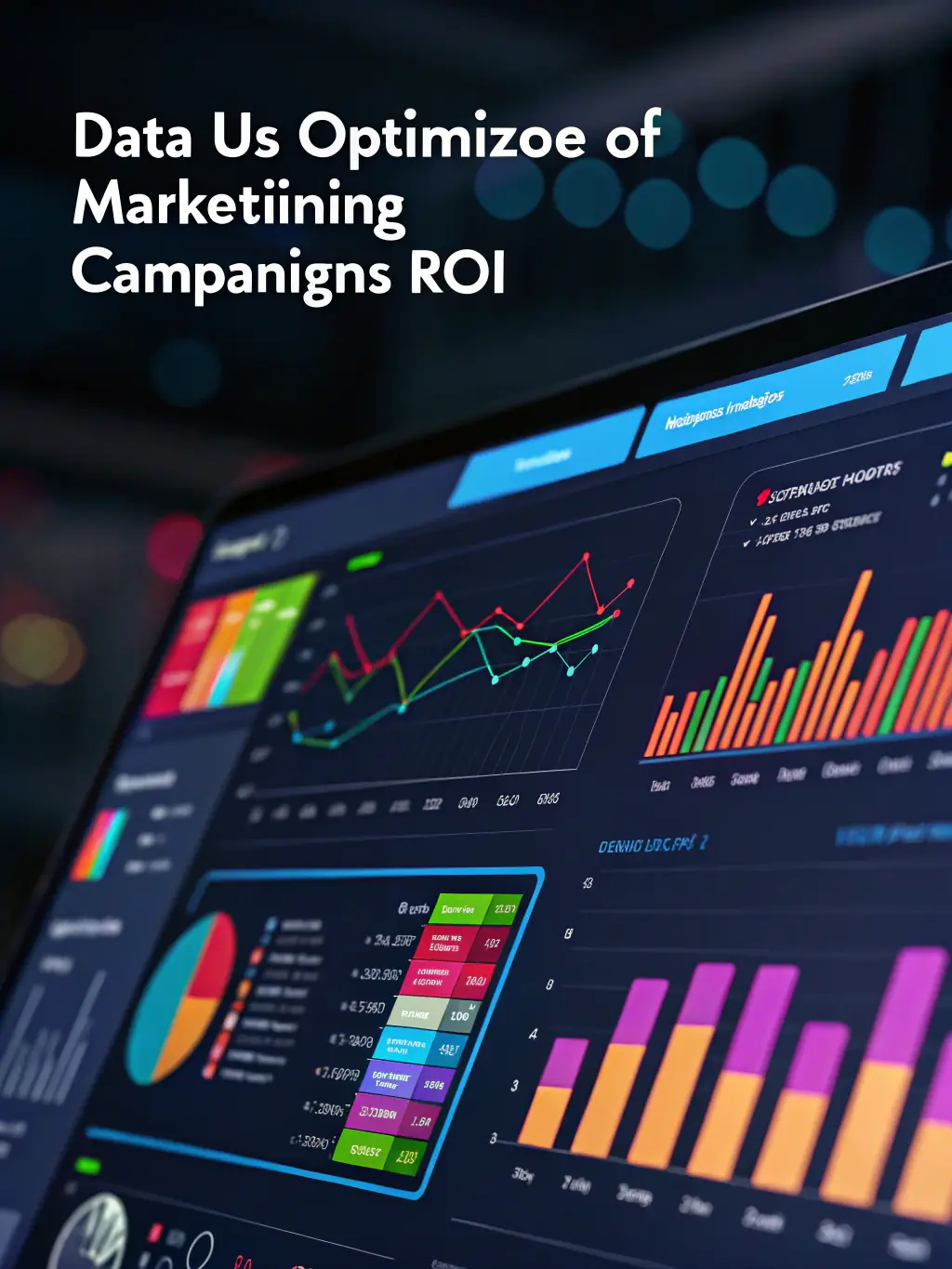 A screenshot of a well-managed PPC campaign dashboard, showcasing key metrics like click-through rate, conversion rate, and return on ad spend. The dashboard should reflect Omegacube's data and success stories.
