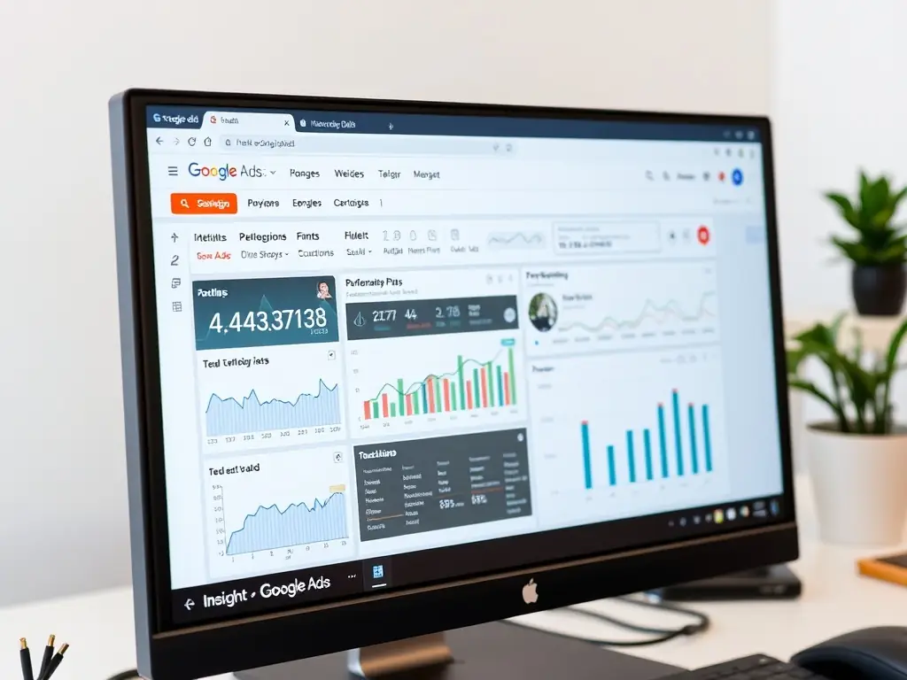 A split-screen comparison of Google Ads and Bing Ads interfaces, highlighting key differences in features, targeting options, and reporting capabilities.