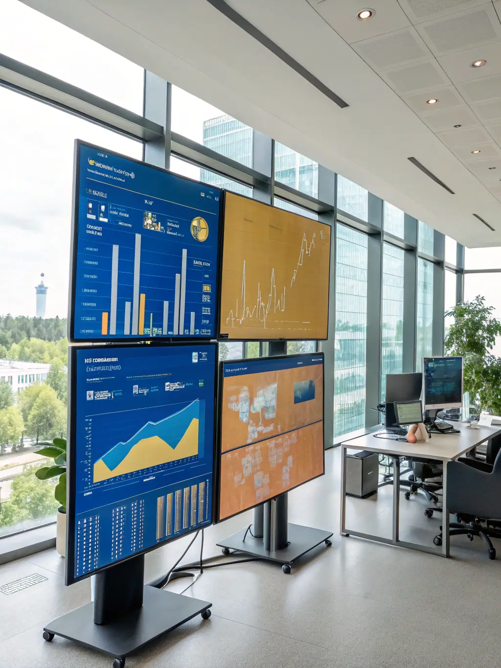 A visual representation of A/B testing in action, showing two different ad variations being tested with real-time performance data, highlighting Omegacube's optimization process.