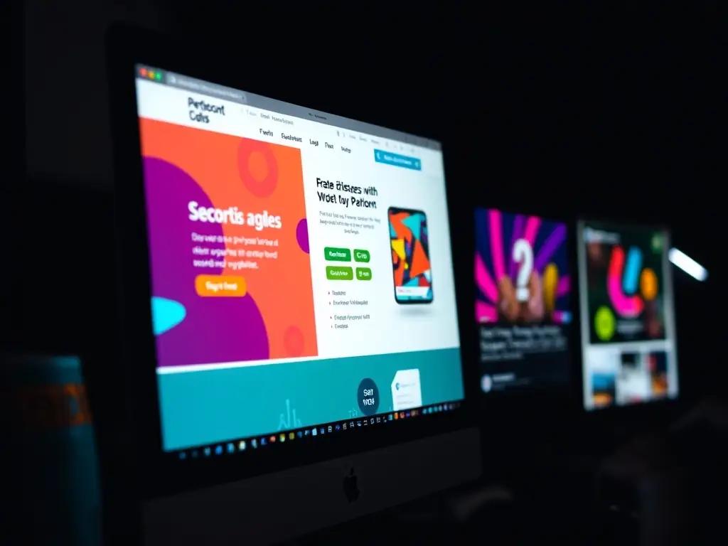 An image showcasing a targeted social media ad campaign with compelling visuals and clear call-to-action buttons, illustrating the effectiveness of social media advertising.