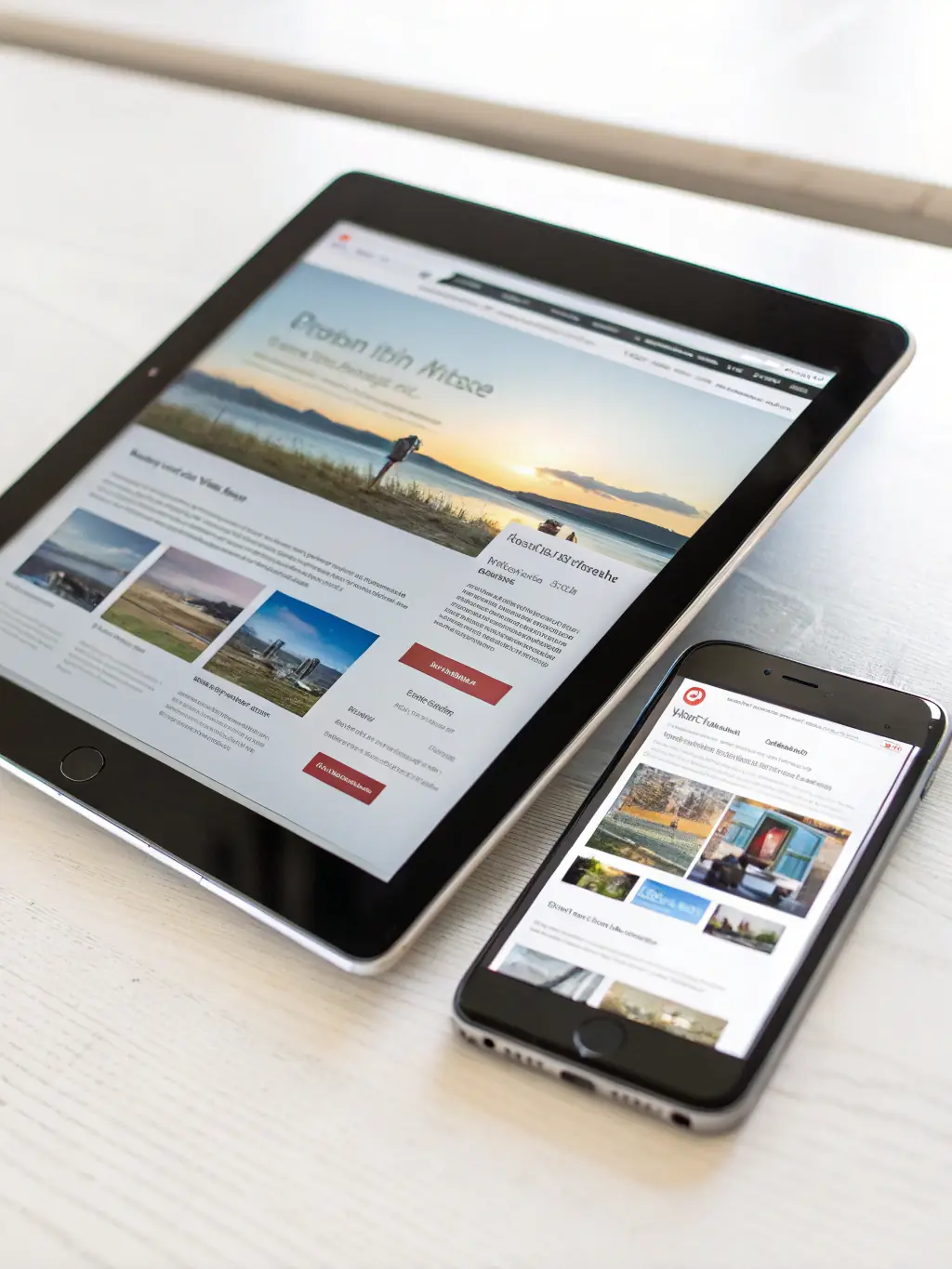 An image showcasing a mobile-optimized website design next to a desktop version, emphasizing the importance of responsive design for conversion rates, used to promote Omegacube's web design services.