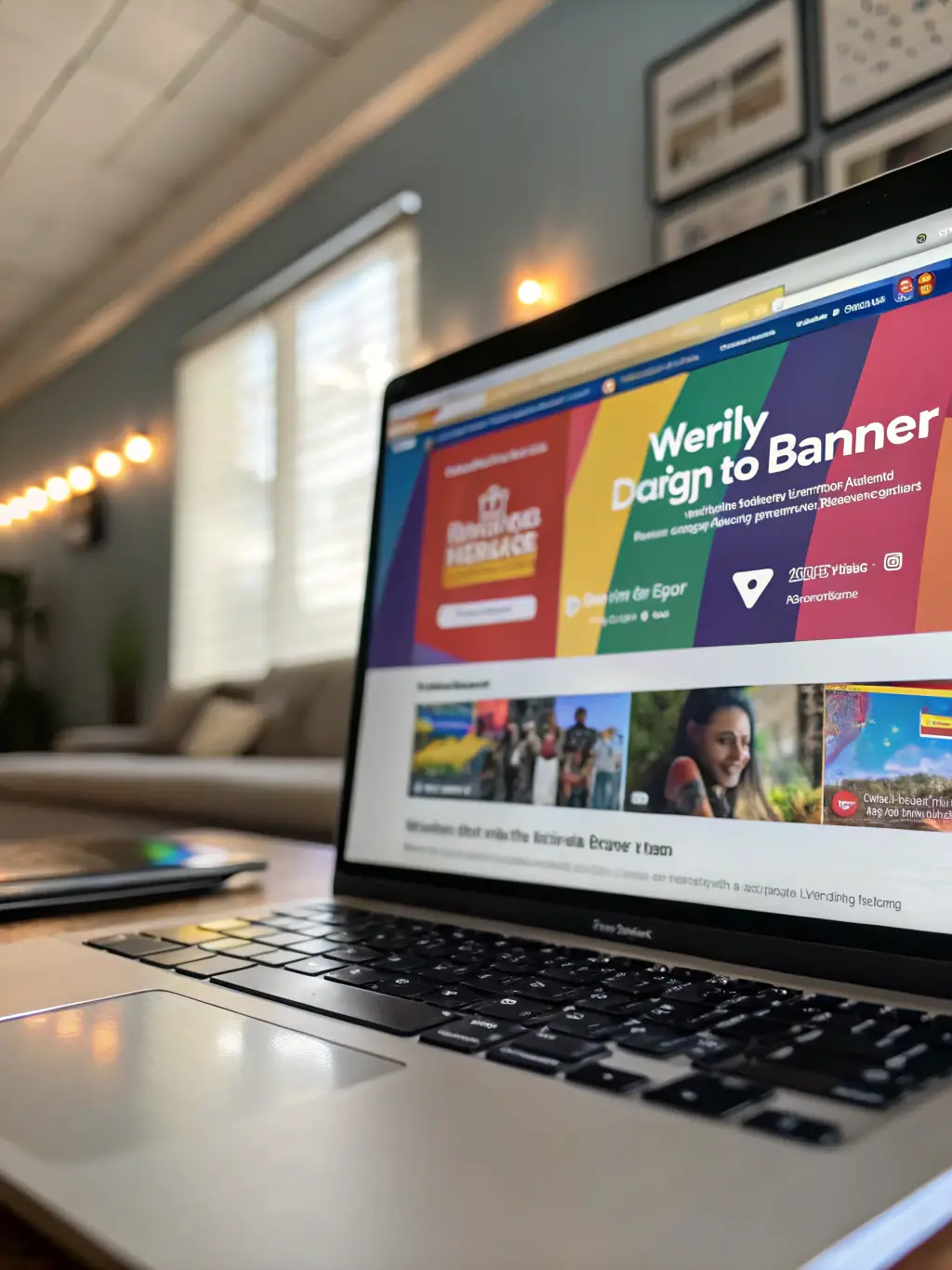 A visually appealing display ad banner on a popular website, showcasing a product with a compelling offer, illustrating the reach of display network advertising.