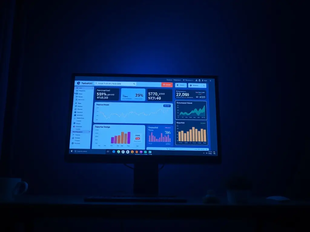 A close-up shot of the Facebook Ads Manager interface, highlighting conversion tracking metrics with clear, concise data visualizations. The image should convey precision and actionable insights.