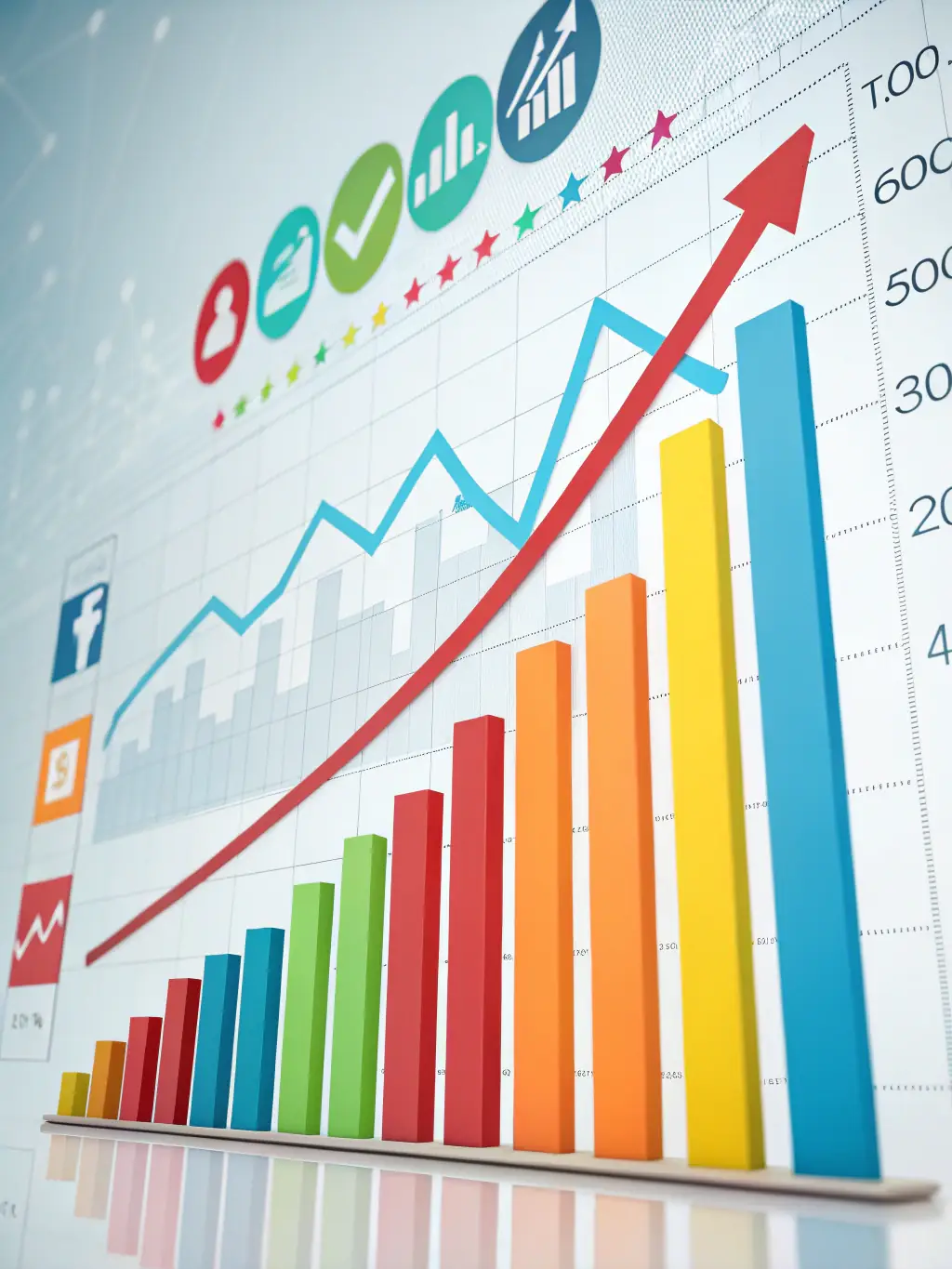 A dynamic graph illustrating a significant increase in website traffic from various countries, representing the impact of Omegacube's international SEO efforts.