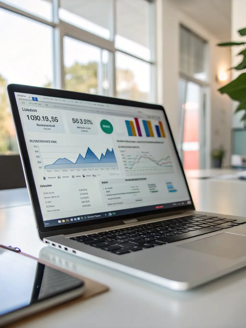 A high-quality image of a website's SEO metrics dashboard showing significant improvements in domain authority and organic traffic, symbolizing the impact of high-quality backlinks.