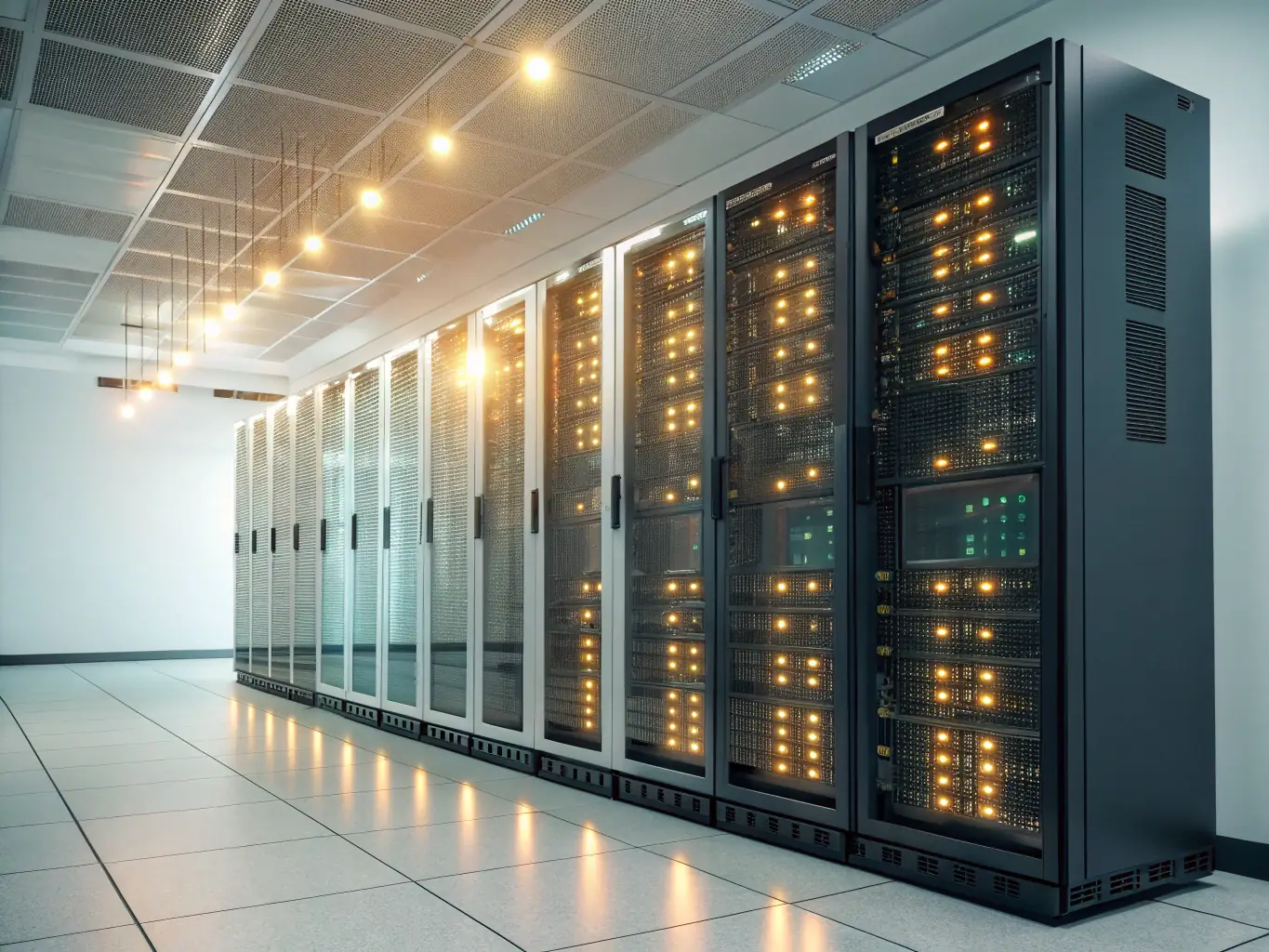 An illustrative image of a server rack with a globe overlay, symbolizing global accessibility and reliable uptime, used to represent Omegacube's reliable hosting services.