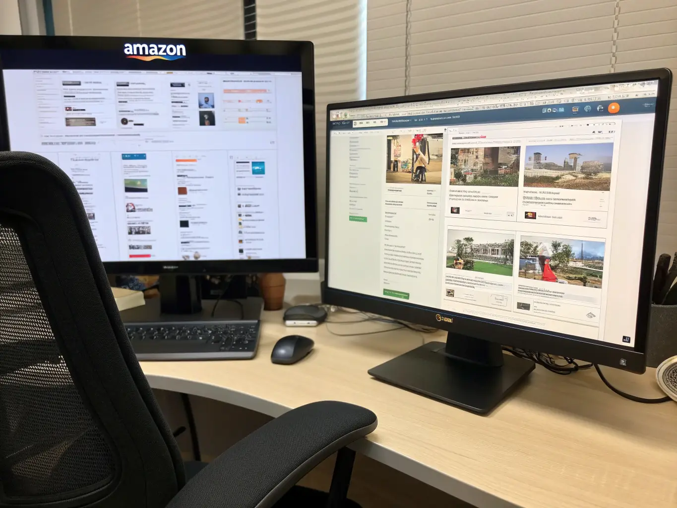 An image showcasing a before-and-after comparison of an Amazon product listing, highlighting the improvements made through Omegacube's optimization services.