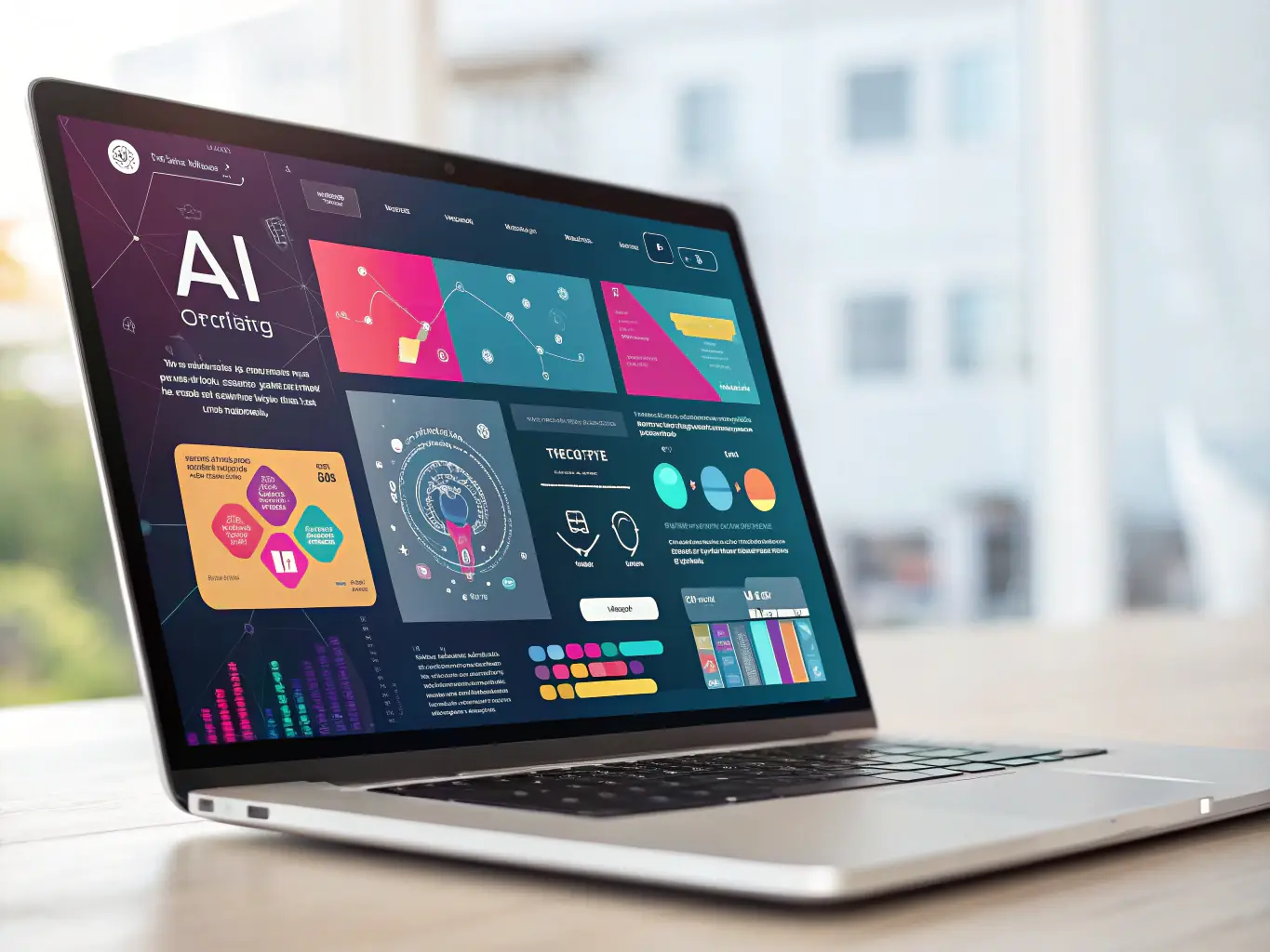 A digital illustration depicting lines of code being generated by an AI, symbolizing AI coding assistance for web development.
