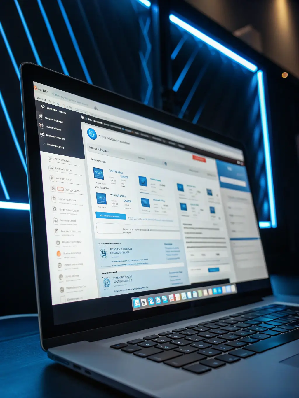 A content management system (CMS) interface, demonstrating the ease of updating and managing website content.