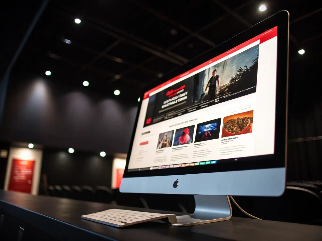 A modern, sleek website design showcasing a user-friendly interface with clear navigation and responsive layout, reflecting Omegacube's web design capabilities.