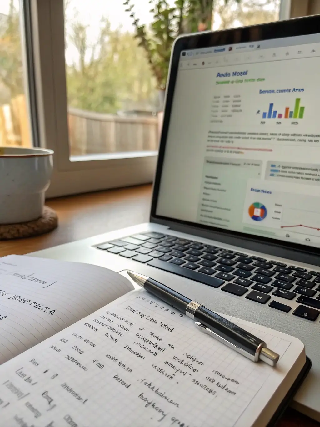 A screen displaying keyword research tools and data, highlighting relevant keywords for SEO optimization, reflecting Omegacube's expertise in keyword strategy.