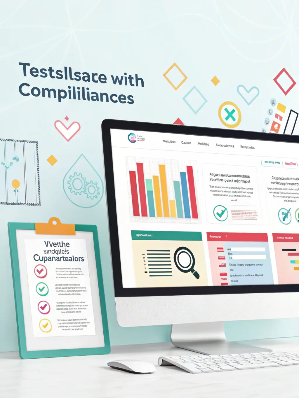 A screenshot of a website being tested for ADA compliance, highlighting the agency's commitment to accessibility standards.