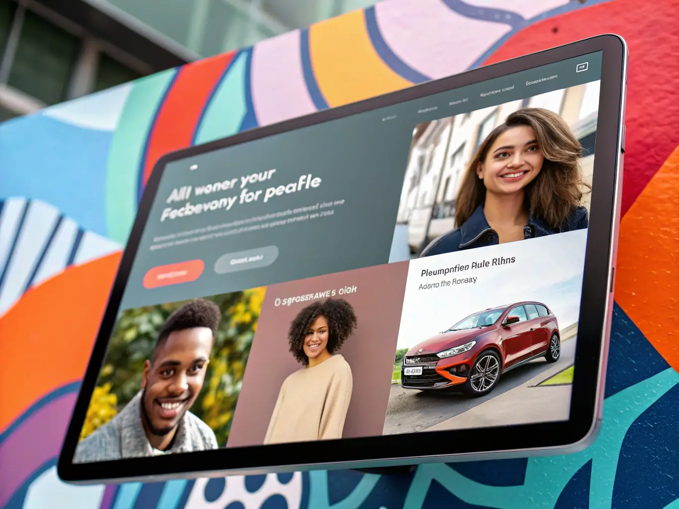 A creative visual representation of targeted advertising, showing ads reaching specific demographics and interests, emphasizing Omegacube's ability to precisely target the right audience for each client's unique needs.