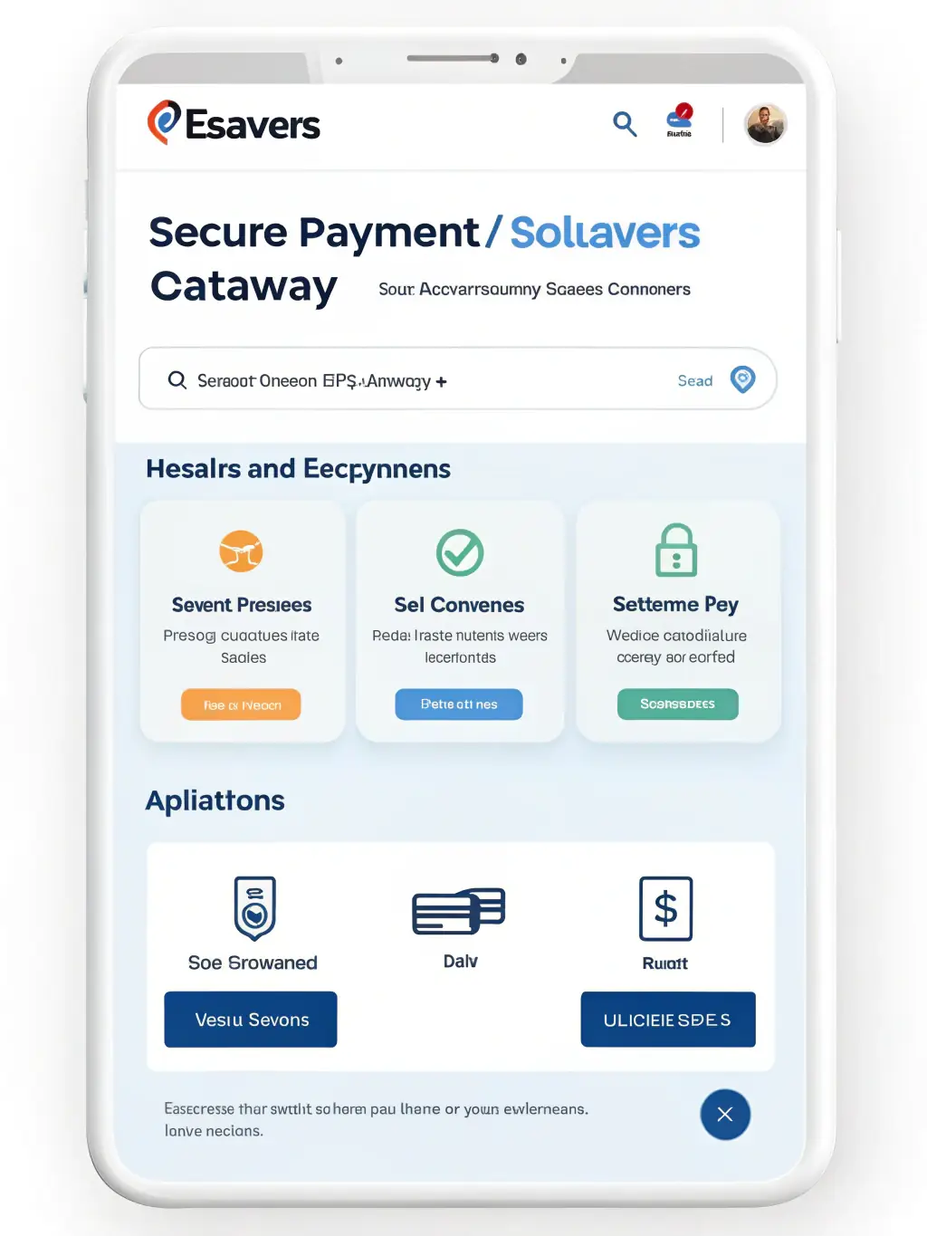 A secure payment gateway interface on a mobile device, illustrating the safety and reliability of online transactions for an eCommerce platform.