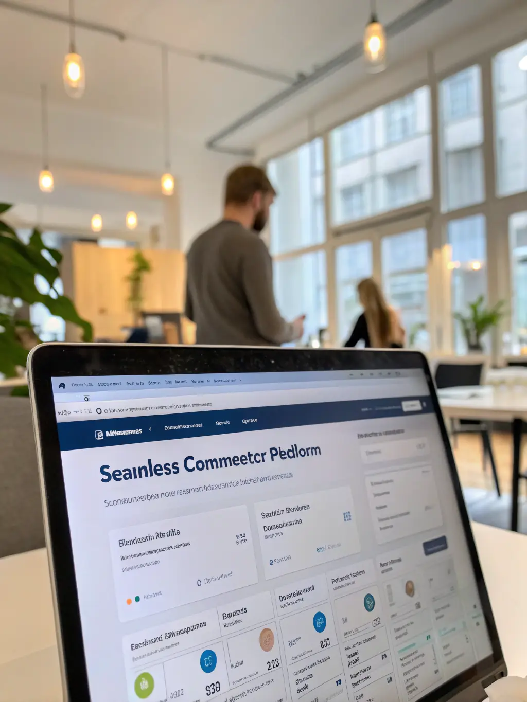 An image of an e-commerce platform's backend, showing sales analytics and customer data, used by a digital marketing agency to optimize online sales.