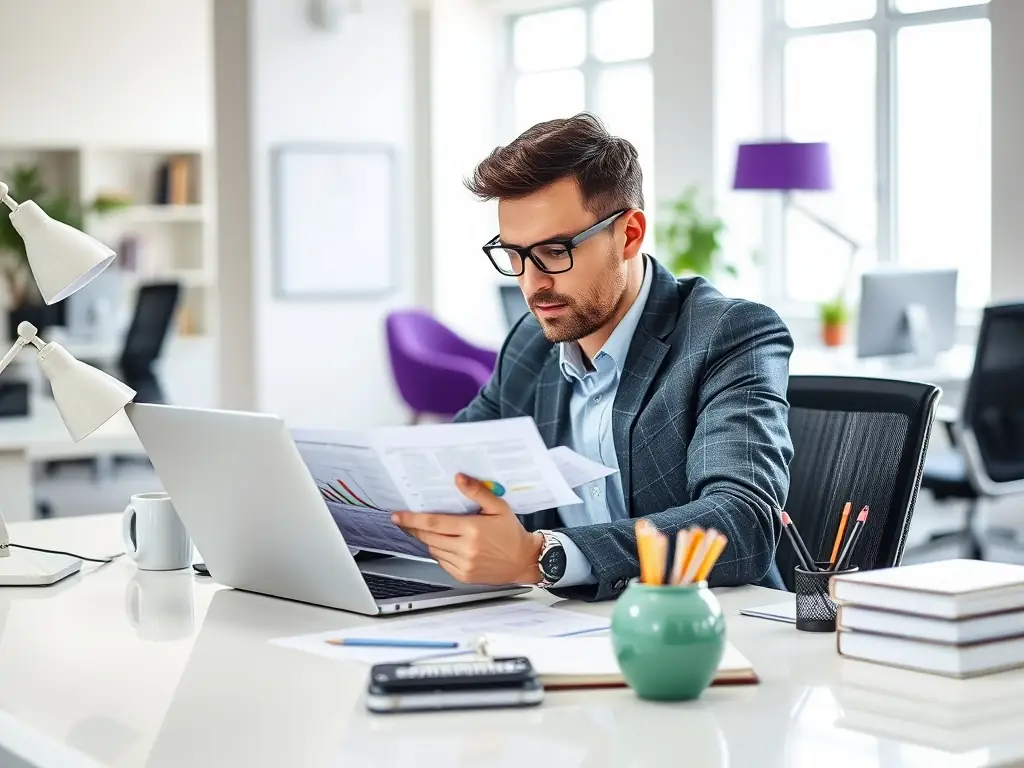 A business owner is analyzing data showing the ROI of their branding efforts, highlighting increased customer engagement and sales growth.