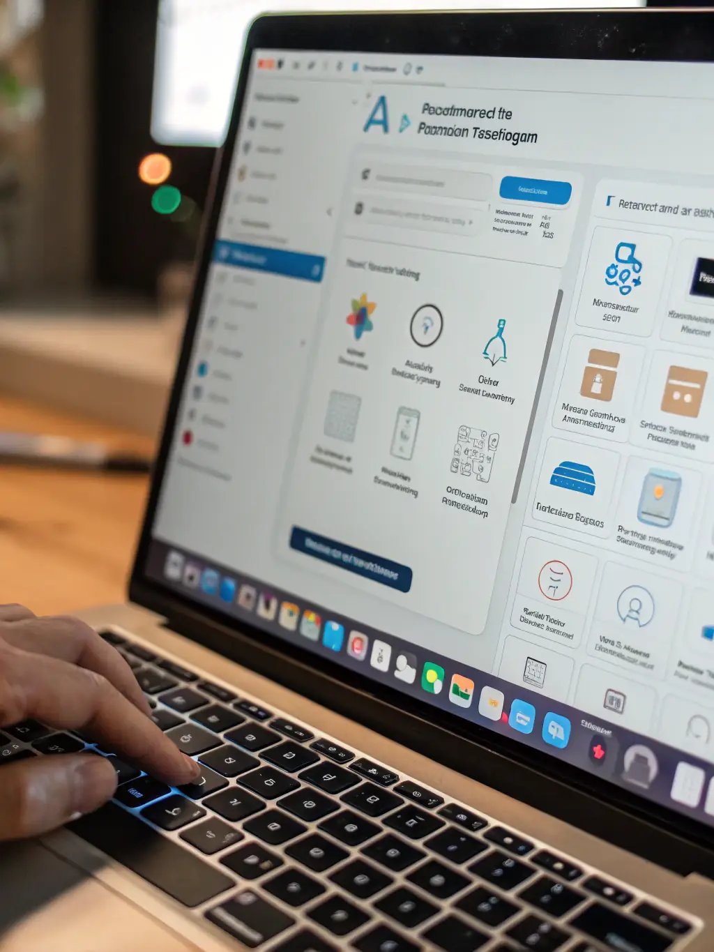 A user-friendly no-code AI platform interface with drag-and-drop components, showcasing the ease of building AI solutions without coding skills. The interface is clean and intuitive, designed for non-technical users.