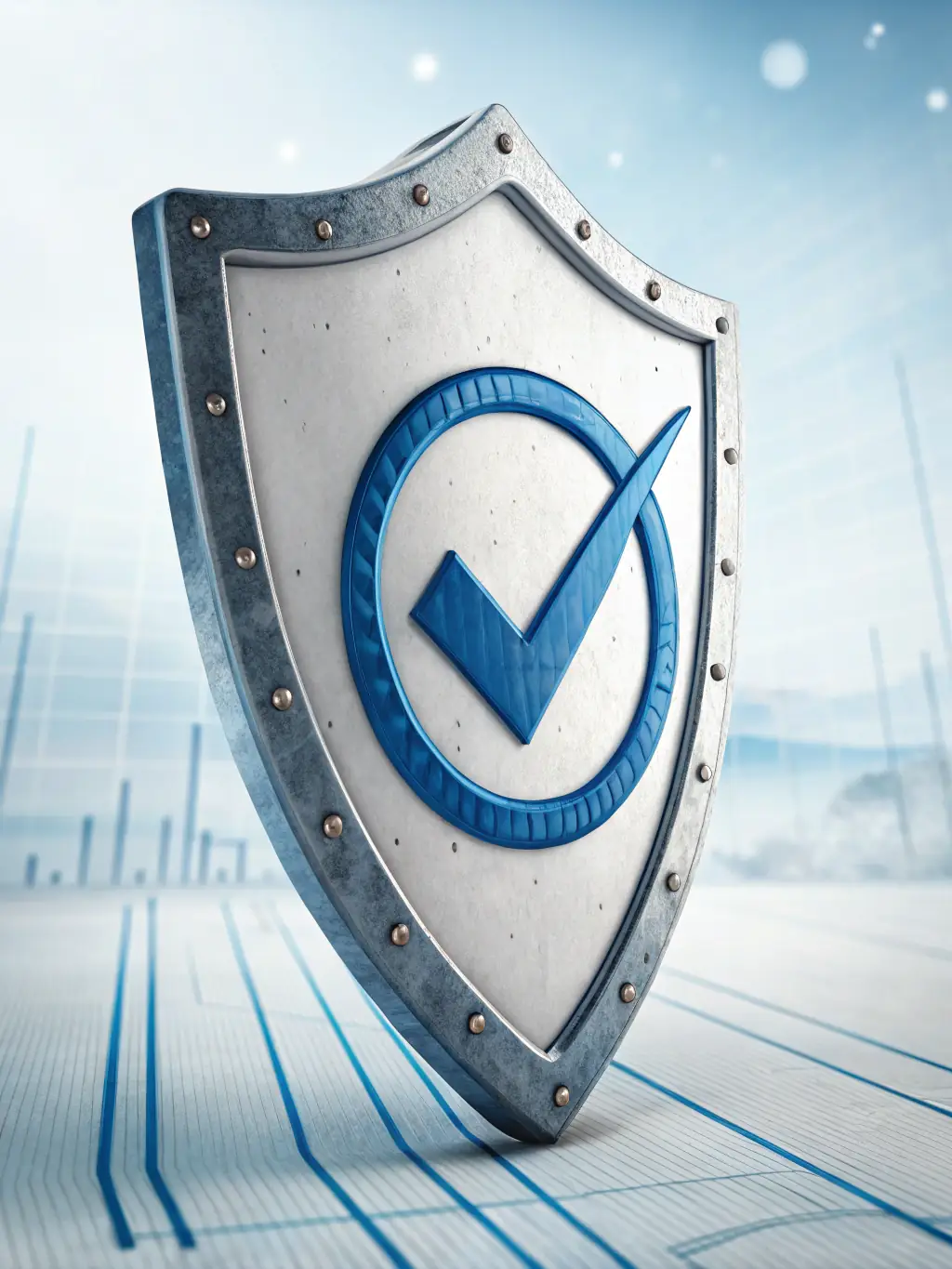 A shield icon with a checkmark inside, representing enhanced security measures and proactive maintenance for WordPress websites.