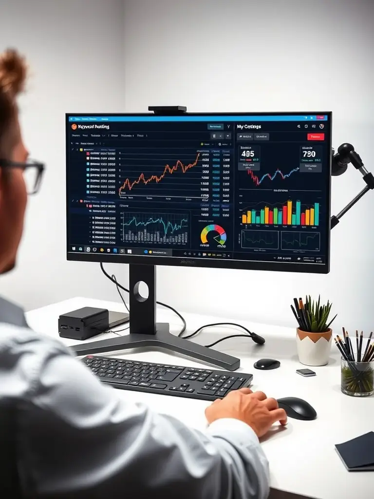 The AI website builder providing SEO optimization tips and suggestions, emphasizing its ability to improve website visibility and drive organic traffic for digital marketing clients.