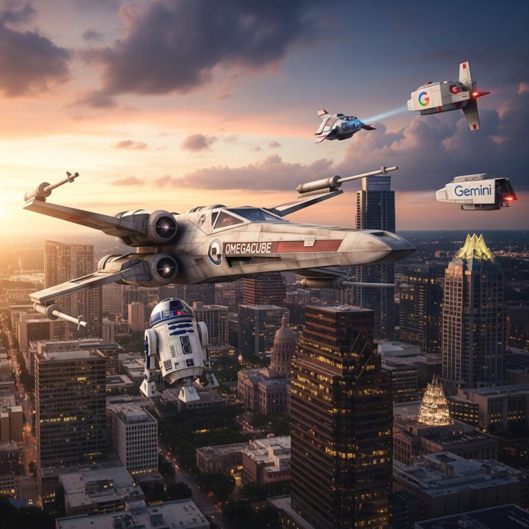 OMEGACUBE X WING FIGHTER SEO STRATEGIES TEXAS WITH R2 AUSTIN TX