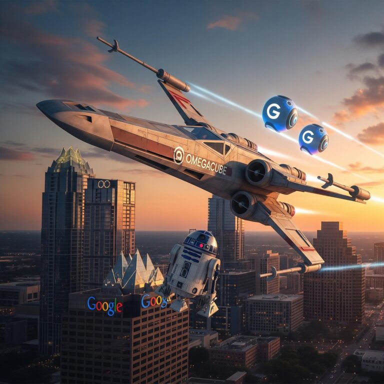 OMEGACUBE X WING FIGHTER SEO STRATEGIES TEXAS WITH R2 AUSTIN TX 2
